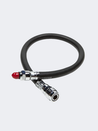 X-Deep Inflator Lp Hose 16" Ng Diving Diving Instrument Silver/Black