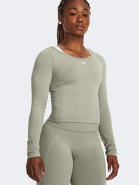 Under Armour Seamless Women Training Long Sleeve Green/White