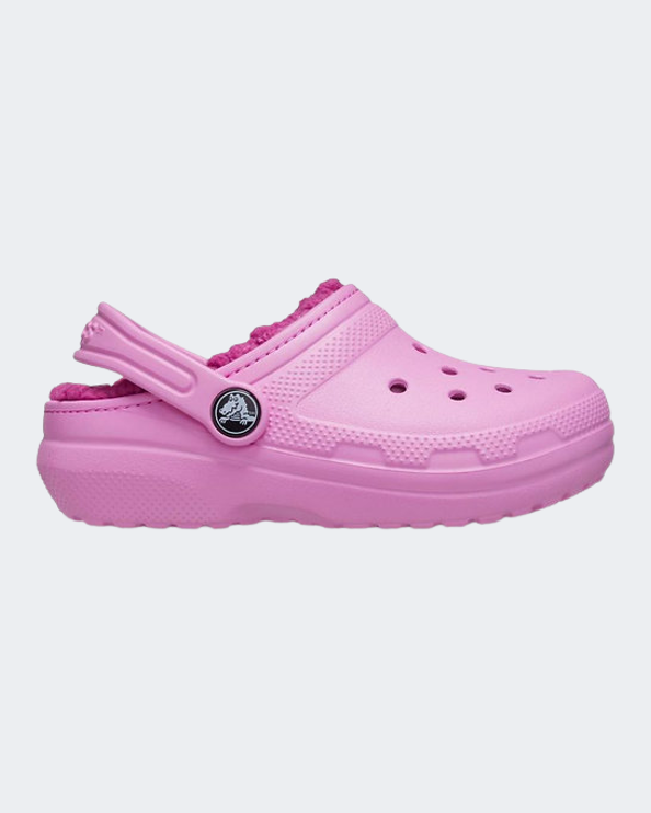 Crocs Classic Lined Clog Kids Lifestyle Slippers Pink 207009-6Sw