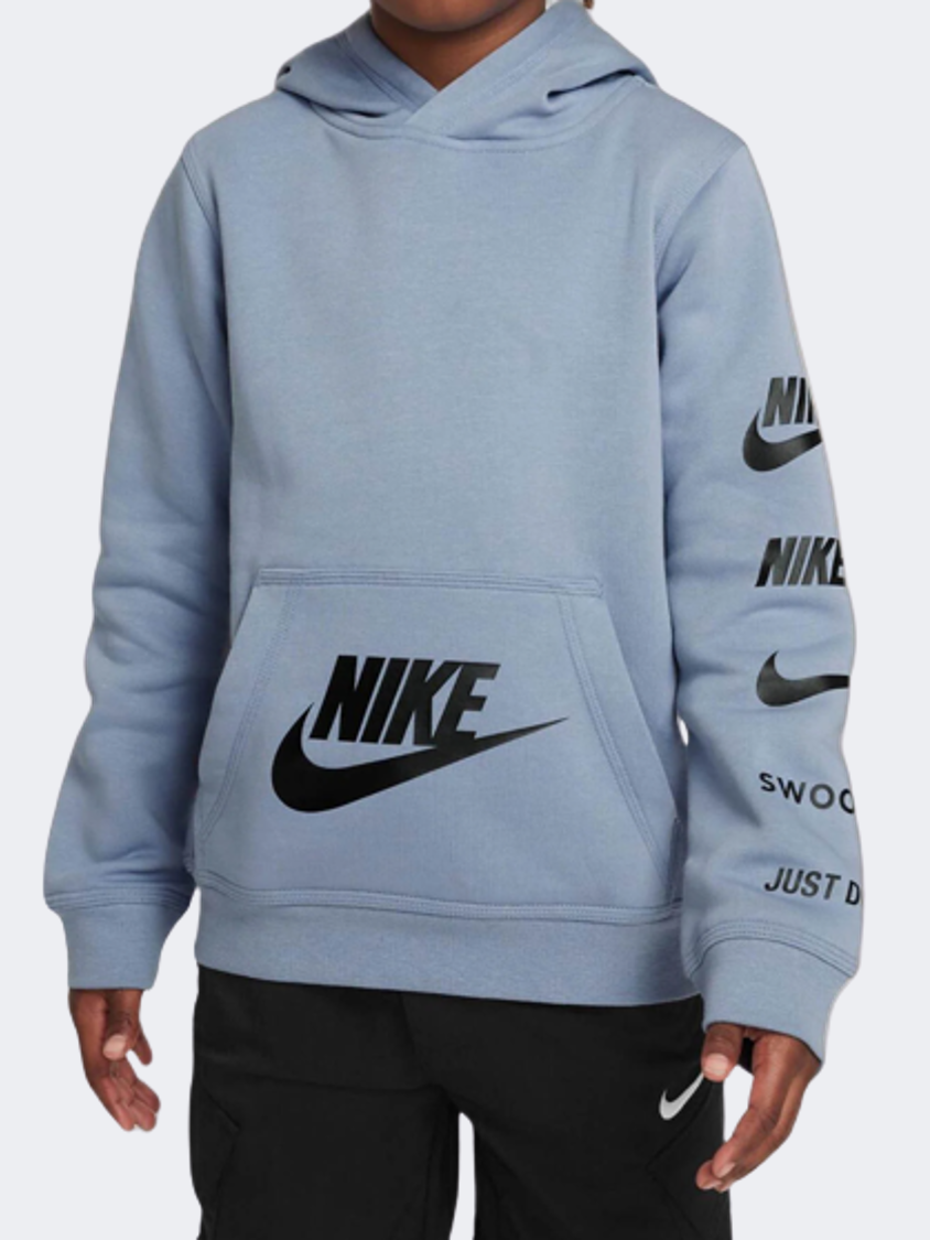 Nike Standard Issue Boys Lifestyle Hoody Ashen Slate