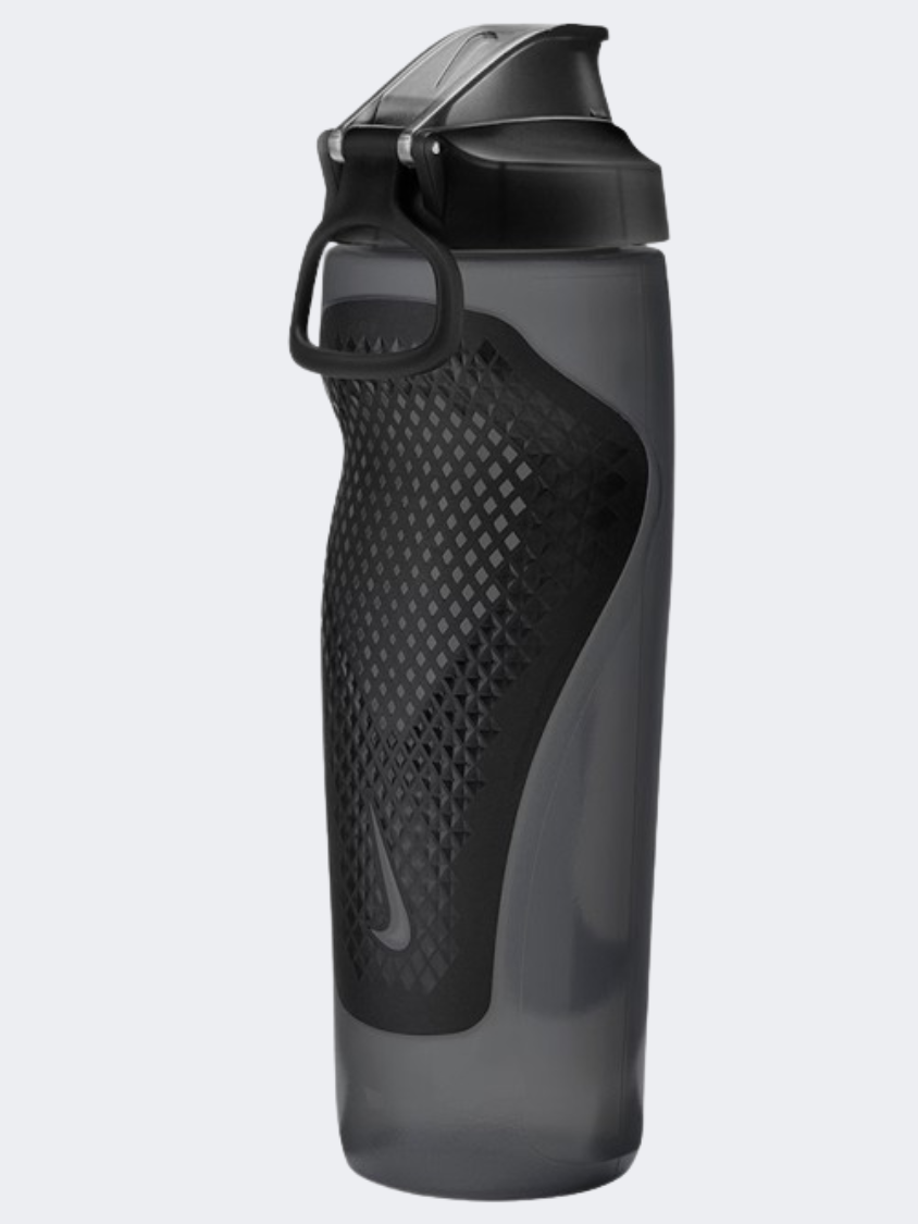 Nike Refuel Locking Lid 24 Oz Unisex Training Water Bottle Grey/Black