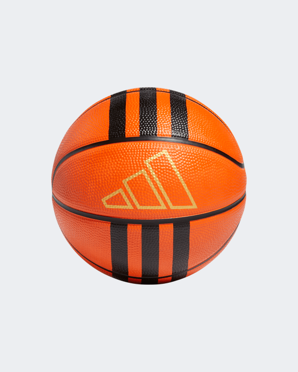 Adidas 3-Stripes Rubber Mini Unisex Basketball Ball Orange/Black Hm4971