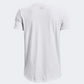 Under Armour Hoops Baseline Boys Basketball T-Shirt White/Blue 1374044-100