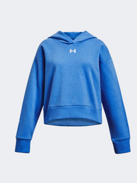 Under Armour Rival Fleece Girls Training Hoody Water/White