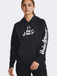 Under Armour Rival Fleece Women Lifestyle Hoody Black/White