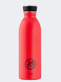 24Bottles Urban Lifestyle Water Bottle Stone Hot Red