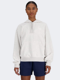 New Balance Small Logo Women Lifestyle Hoody Ash Heather