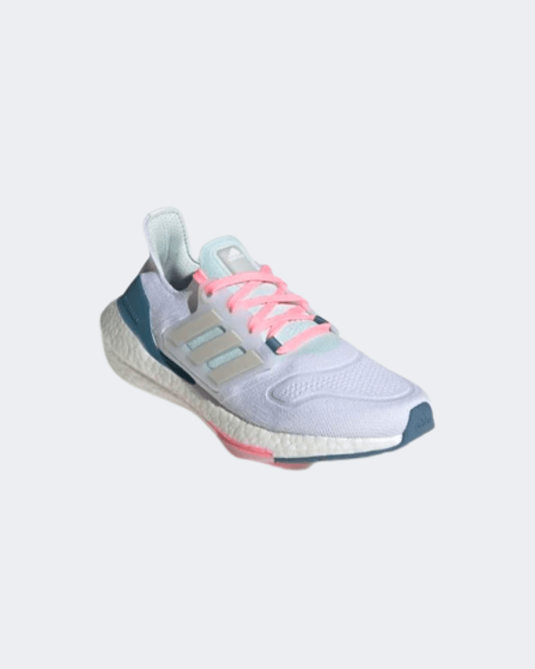Adidas Ultraboost 22 Women Running Shoes White/Grey/Blue Gx5929