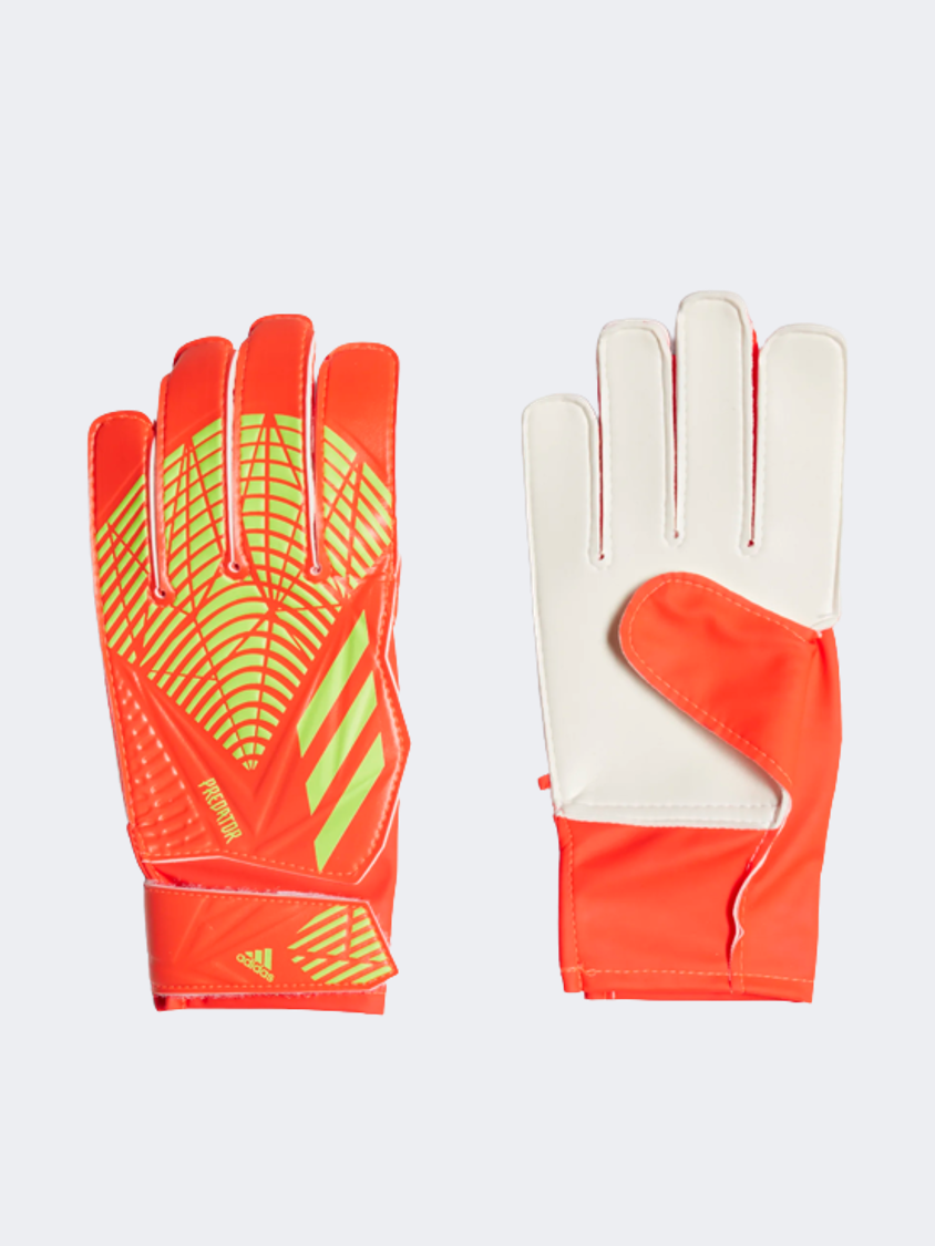 Adidas Predator Edge Gs Football Gloves Solar Red