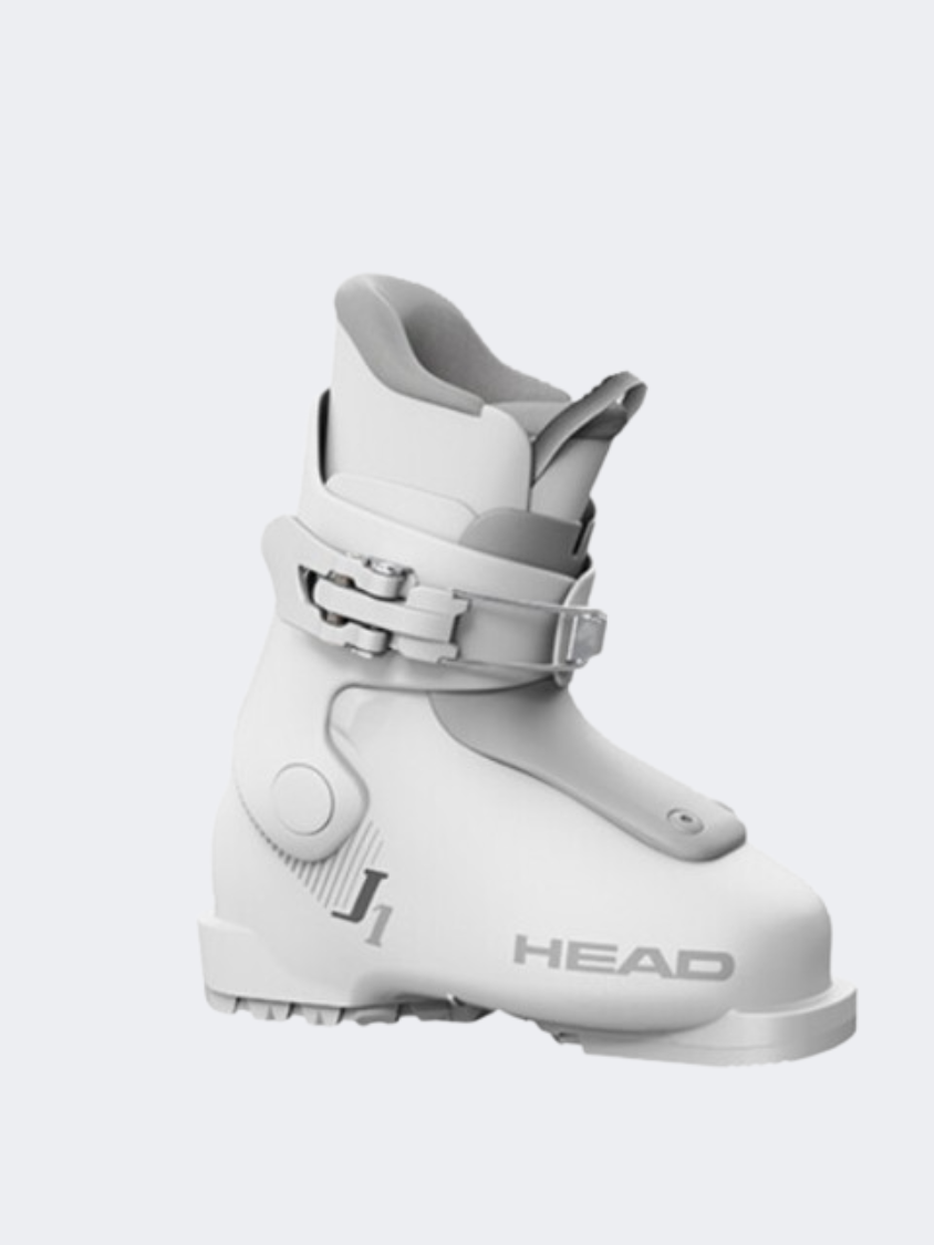 Head J 1 Kids Skiing Ski Boots White/Grey