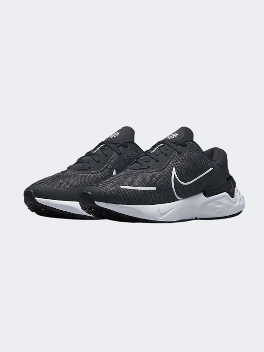 Nike Renew Run 4 Men Running Shoes Black/White