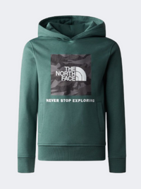 The North Face Teens Box Kids Lifestyle Hoody Sage/Grey/Camo