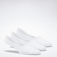 Reebok Foundation Invisible Socks 3 Pairs Unisex Training Sock White