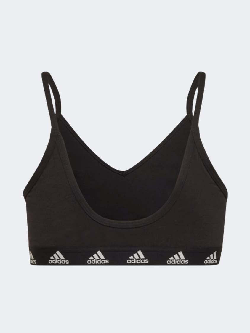 Adidas Purebare Kids-Girls Sportswear Bra Black/White