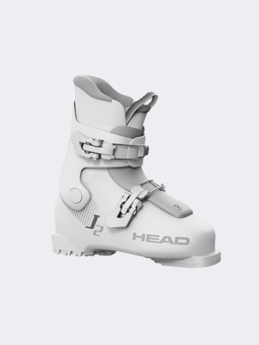 Head J 2 Kids Skiing Ski Boots White/Grey