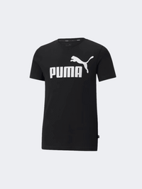 Puma Essential Logo Boys Lifestyle T-Shirt Black/White