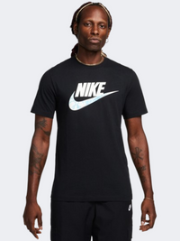 Nike 12Mo Futura Men Lifestyle T-Shirt Black/White/Blue