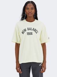 New Balance Essentials Varsity Women Lifestyle T-Shirt Dawn Glow