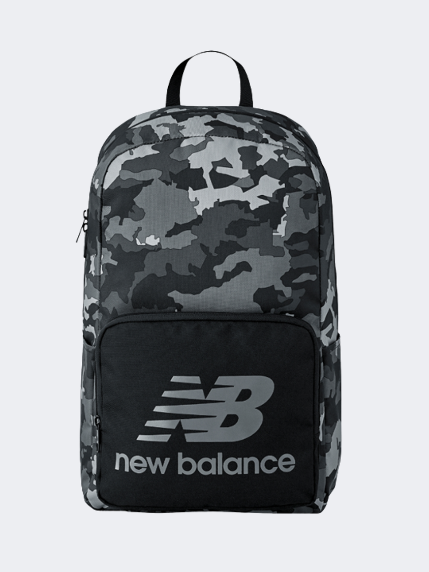 New Balance Backpack Camo Aop Unisex Training Bag Grey MikeSport Lebanon