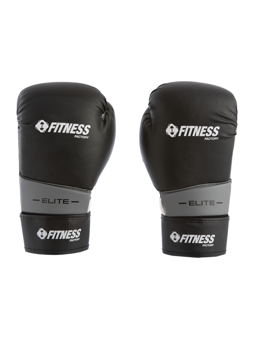 Fitness Factory Boxing Gloves Black/Silver