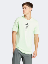 Adidas Strength Graphic Men Training T-Shirt Semi Green Spark