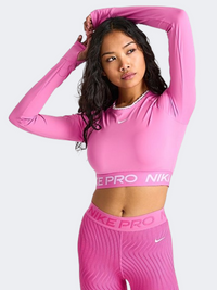 Nike Pro 365 Women Training Long Sleeve Playful Pink/White