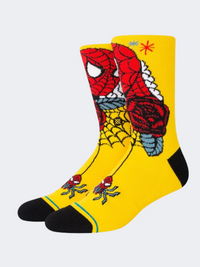 Stance Spiderman Spidey Season Unisex Lifestyle Sock Yellow/Red