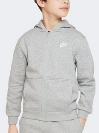 Nike Club Boys Lifestyle Hoody Dark Grey/White