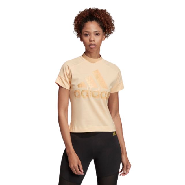 Adidas Id Glam Women Training T-Shirt Glow Orange
