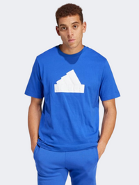 Adidas Future Icons Badge Of Sport Men Sportswear T-Shirt Semi Lucid Blue