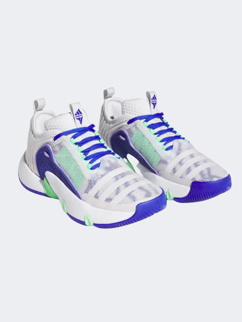 Adidas Trae Unlimited Gs Basketball Shoes White/Lucid Blue