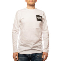 The North Face Men Lifestyle Nf0A37Ft-Fn4-1 M L/S Fine T-shirt White