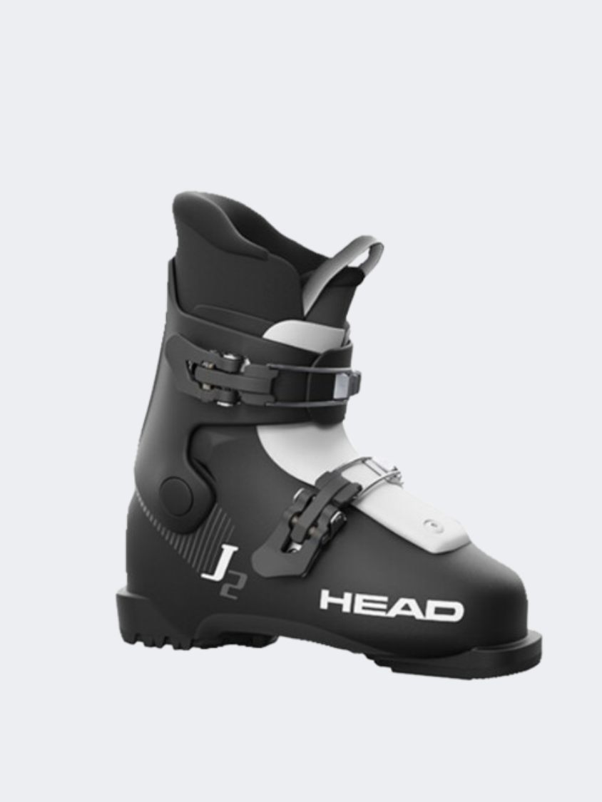 Head J 2 Kids Skiing Ski Boots Black/White