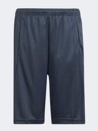 Adidas Essential Logo Boys Sportswear Short Carbon/Green Spark