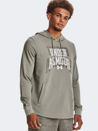 Under Armour Rival Terry Graphic Men Lifestyle Hoody Grove Green/White