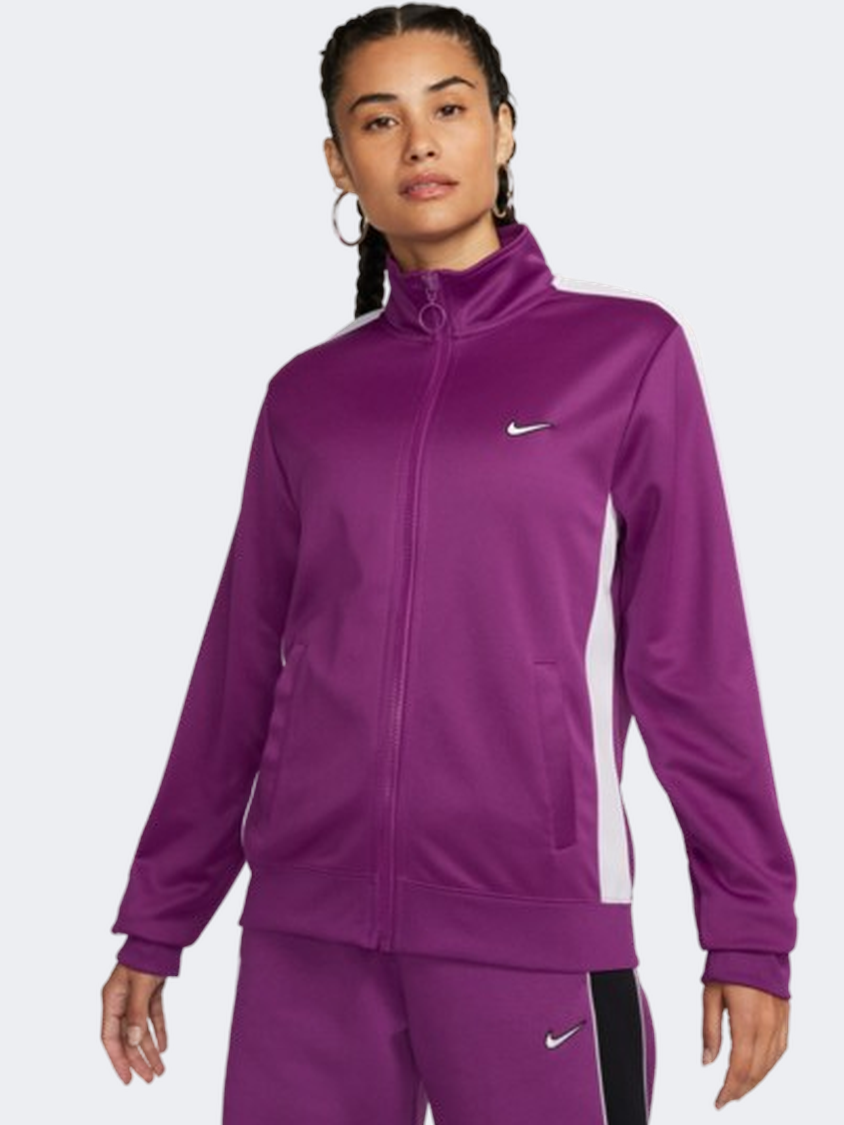 Nike Sportswear Women Lifestyle Jacket Bold Berry/White
