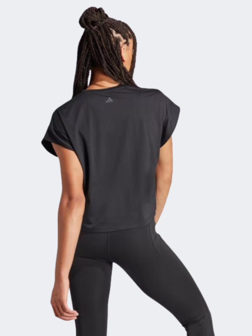 ADIDAS ADIDAS YOGA STUDIO T-SHIRT, Black Women's