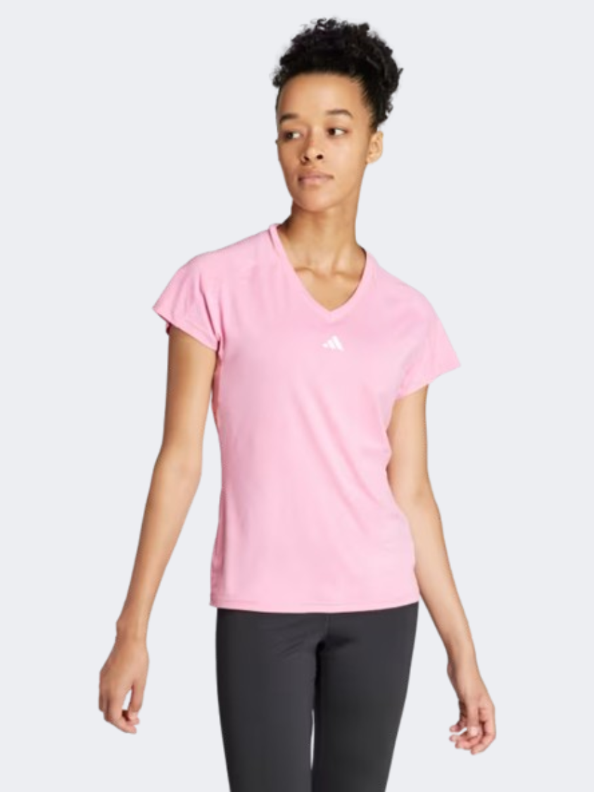 Adidas Essentials Minimal Branding Women Training T-Shirt Bliss Pink ...