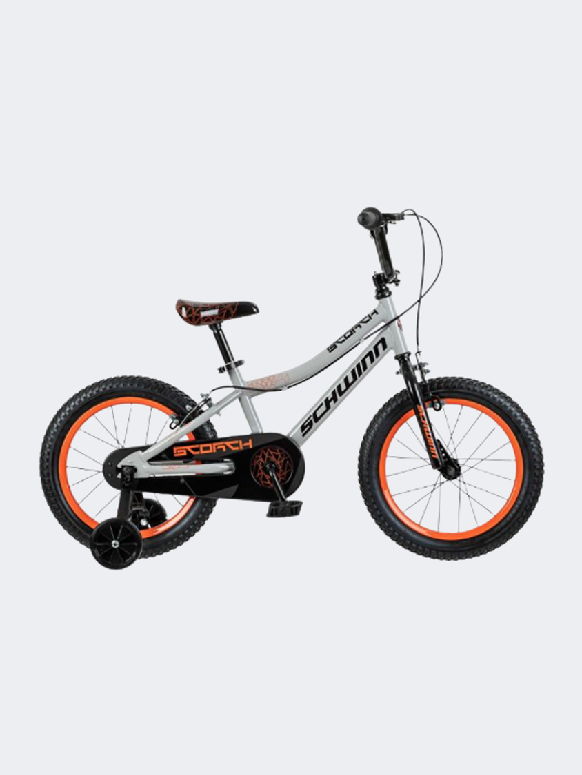 Schwinn Scorch Kids Bike Grey/Orange