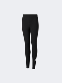 Puma Essentials Logo Girls Lifestyle Tight Black