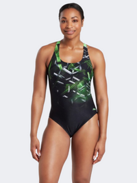 Zoggs Actionback Women Swim Monokini Black/Green