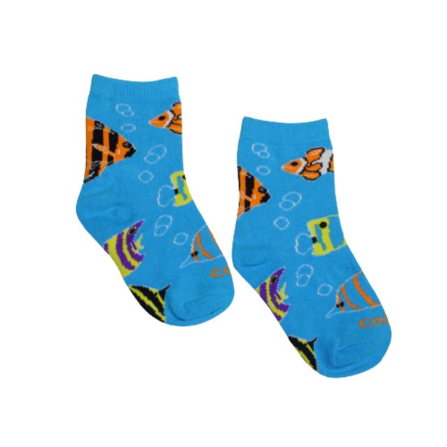 Odd Sox Fishies Kids Lifestyle Sock Blue/Multicolor