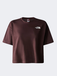 The North Face Nuptse Face Women Lifestyle T-Shirt Coal Brown