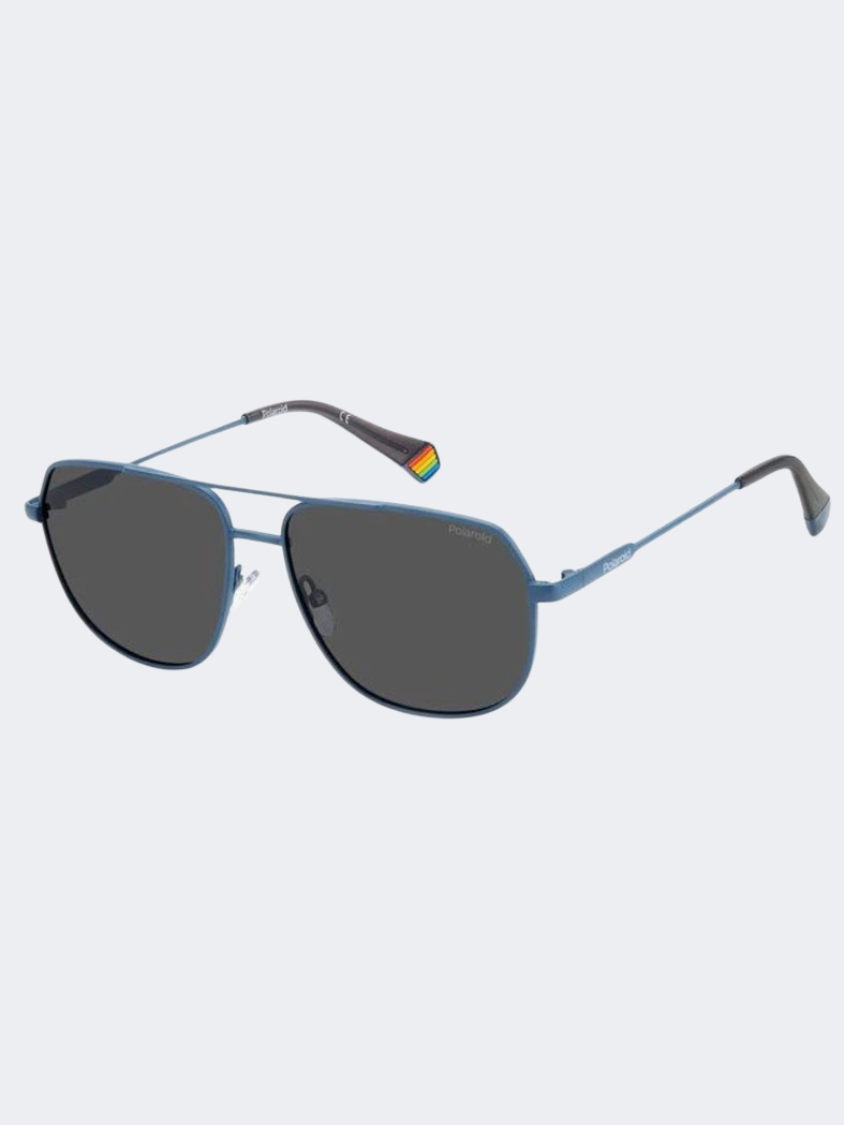 Polaroid Pld 6195 Unisex Lifestyle Sunglasses Matte Blue/Grey
