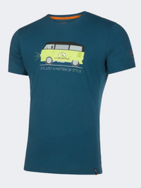 La Sportiva Van Men Climbg T-Shirt Storm Blue