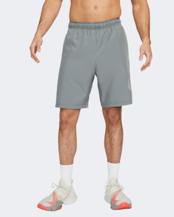 Nike Drifit Flex Woven 9 Inch Men Training Short Smoke Grey Dq4799-084