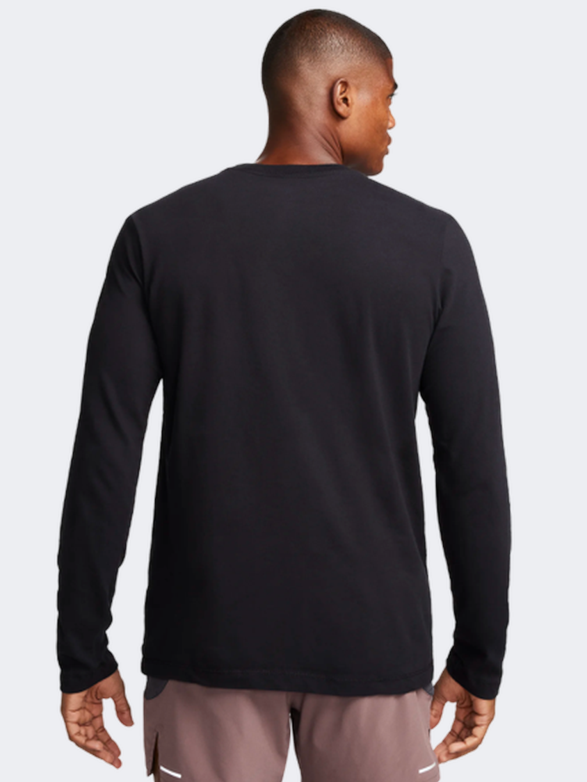 Nike One Dri-Fit Men Running Long Sleeve Black/Silver