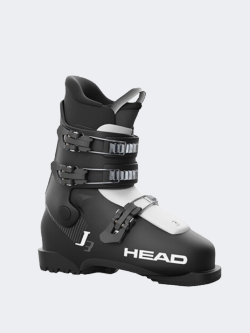 Head J 3 Kids Skiing Ski Boots Black/White