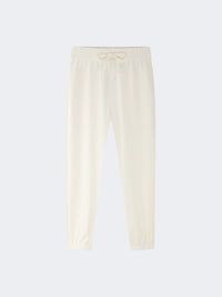 Erke Knitted Cropped Women Lifestyle Pant White