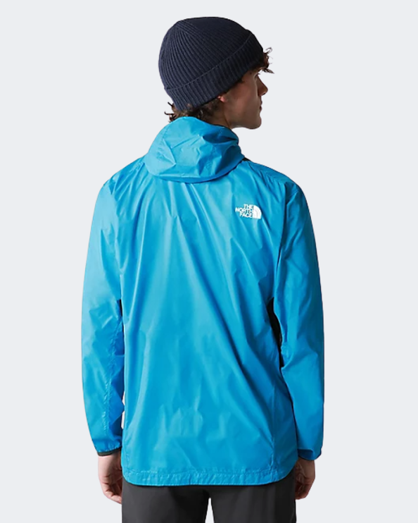 The North Face Athletic Outdoor Full-Zip Wind Men Hiking Jacket Blue/Grey Nf0A7Ssa-8L8